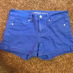 Royal blue American eagle shorts size 10